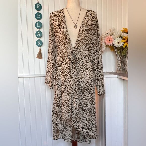 SHEIN Curve Long Sleeve Midi Dress - Picture 1 of 4